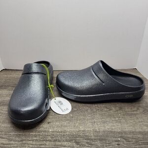 Oofos OOcloog Luxe Clog Black Sparkle Women’s Size 7 New